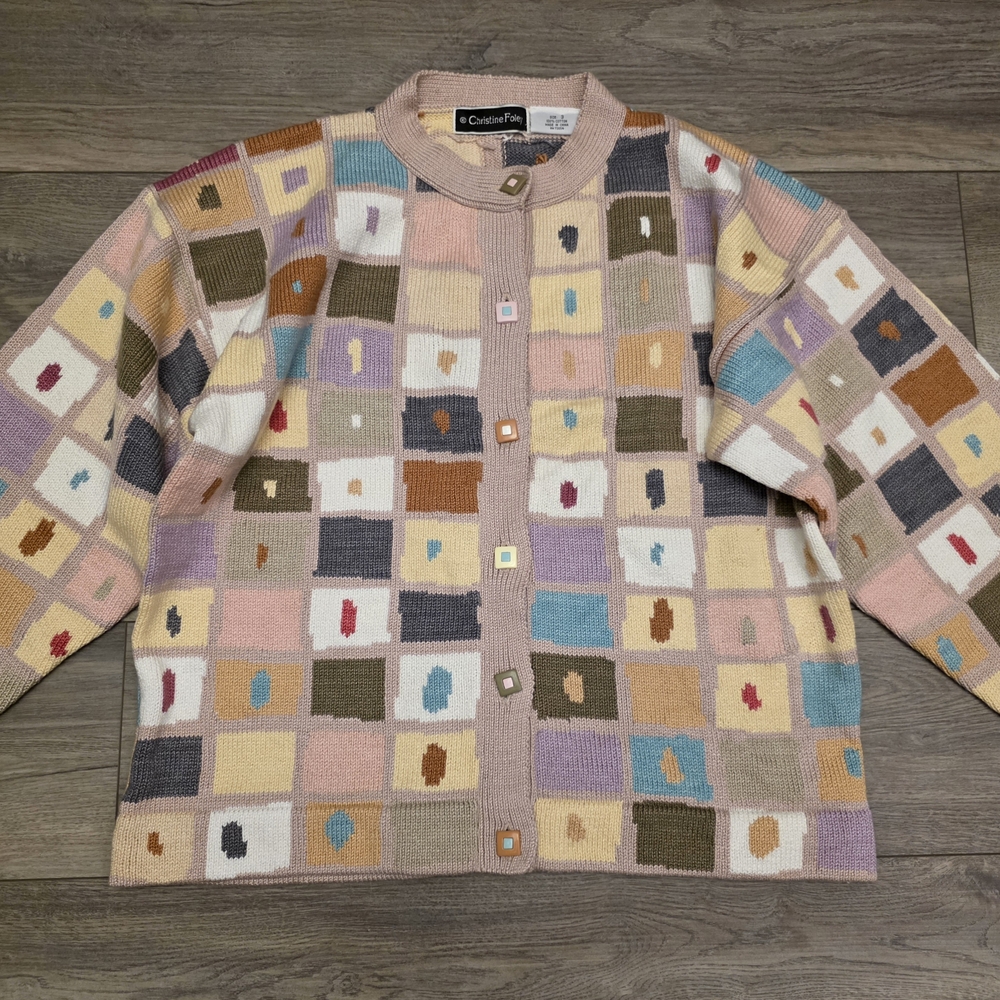 Vtg Unique Christine Foley Patchwork Checkerboard… - image 6